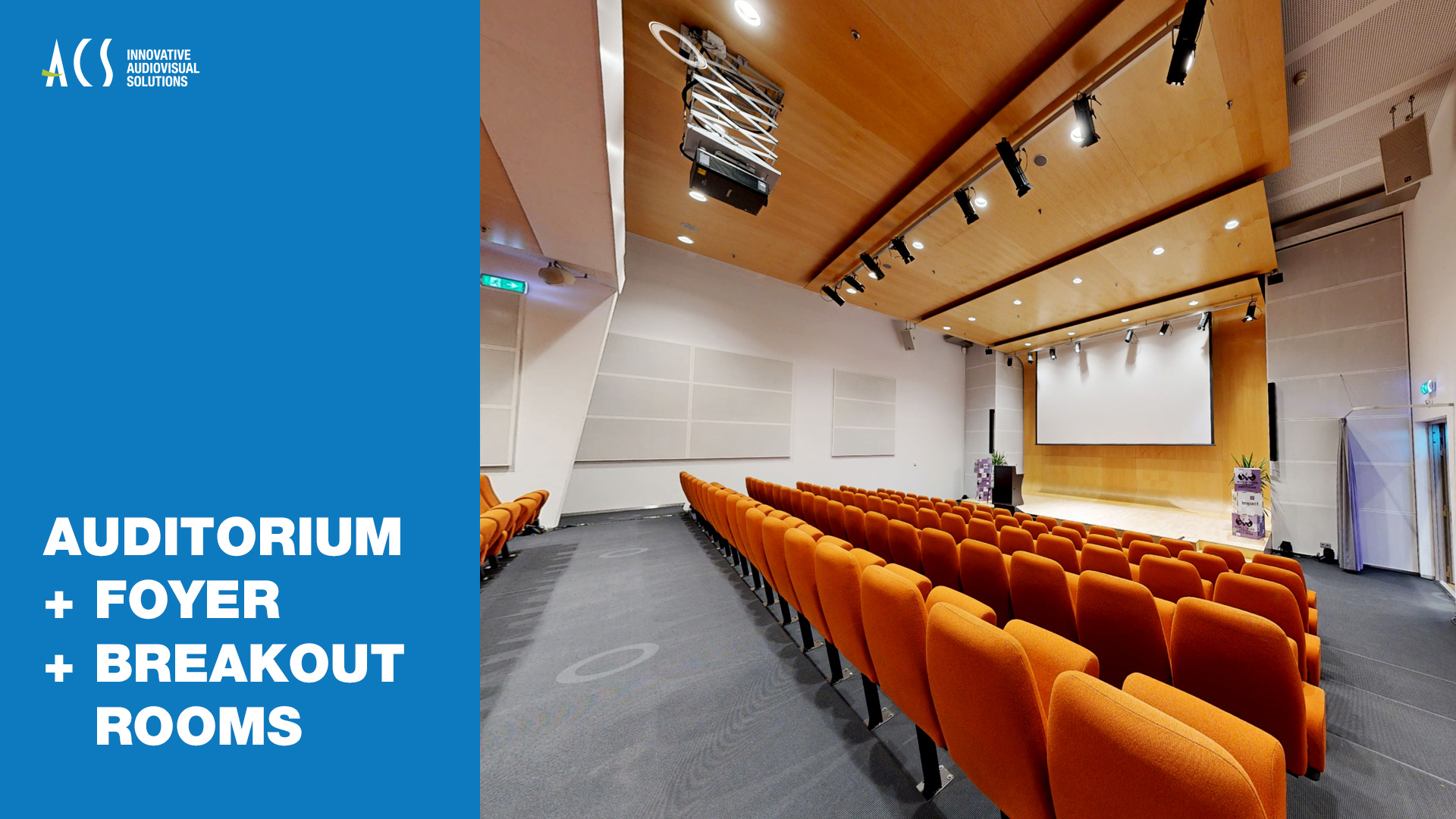 Auditorium+foyer+breakout rooms